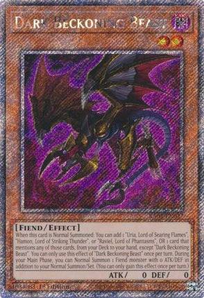 Dark Beckoning Beast  [RA03-EN027] Platinum Secret Rare 1st Edition
