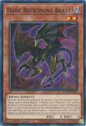 Dark Beckoning Beast [RA03-EN027] Super Rare 1st Edition
