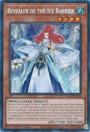 Revealer of the Ice Barrier  [RA03-EN028] Secret Rare 1st Edition