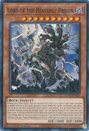 Lord of the Heavenly Prison [RA03-EN029] Super Rare 1st Edition