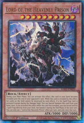 Lord of the Heavenly Prison  [RA03-EN029] Ultimate Rare 1st Edition