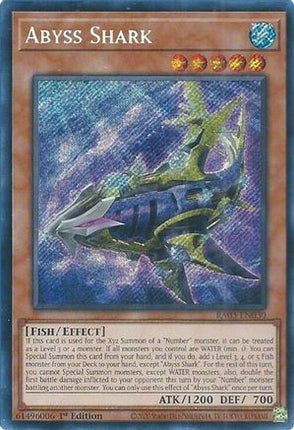 Abyss Shark  [RA03-EN030] Secret Rare 1st Edition