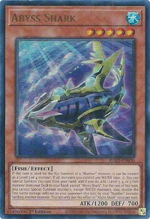 Abyss Shark  [RA03-EN030] Ultra Rare 1st Edition