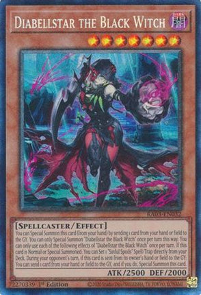 Diabellstar the Black Witch (PCR) (Prismatic Collector's Rare) [RA03-EN032] 1st Edition