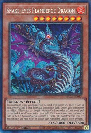 Snake-Eyes Flamberge Dragon  [RA03-EN033] Collector's Rare 1st Edition