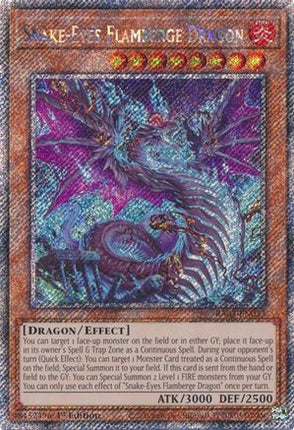 Snake-Eyes Flamberge Dragon  [RA03-EN033] Platinum Secret Rare 1st Edition