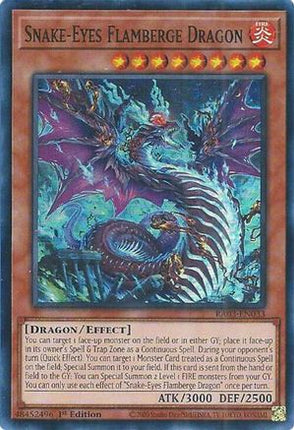Snake-Eyes Flamberge Dragon [RA03-EN033] Super Rare 1st Edition
