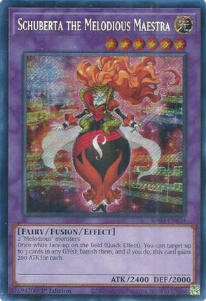 Schuberta the Melodious Maestra  [RA03-EN034] Secret Rare 1st Edition