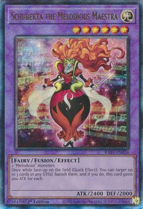 Schuberta the Melodious Maestra (PUR) (Prismatic Ultimate Rare) [RA03-EN034] 1st Edition