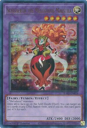 Schuberta the Melodious Maestra  [RA03-EN034] Ultra Rare 1st Edition