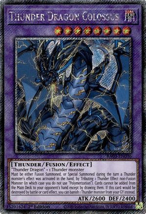 Thunder Dragon Colossus  [RA03-EN036] Platinum Secret Rare 1st Edition