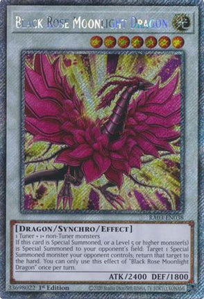 Black Rose Moonlight Dragon  [RA03-EN038] Platinum Secret Rare 1st Edition