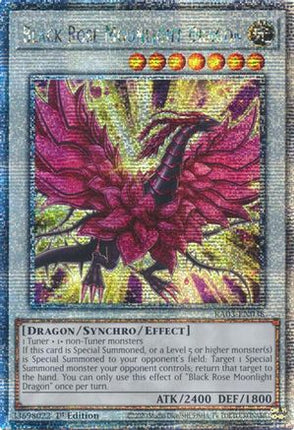 Black Rose Moonlight Dragon  [RA03-EN038] Quarter Century Secret Rare 1st Edition