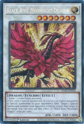 Black Rose Moonlight Dragon  [RA03-EN038] Secret Rare 1st Edition