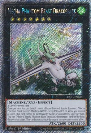 Mecha Phantom Beast Dracossack  [RA03-EN039] Platinum Secret Rare 1st Edition