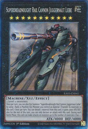 Superdreadnought Rail Cannon Juggernaut Liebe  [RA03-EN041] Collector's Rare 1st Edition