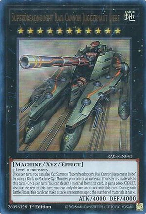 Superdreadnought Rail Cannon Juggernaut Liebe  [RA03-EN041] Ultra Rare 1st Edition