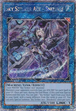Sky Striker Ace - Shizuku  [RA03-EN043] Platinum Secret Rare 1st Edition