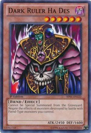 Dark Ruler Ha Des (Common / Short Print) [BP01-EN122] Unlimited