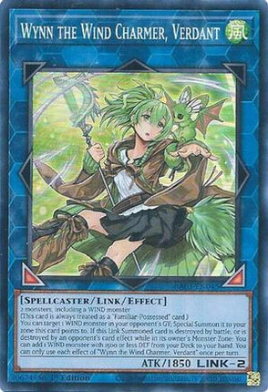 Wynn the Wind Charmer, Verdant [RA03-EN045] Super Rare 1st Edition