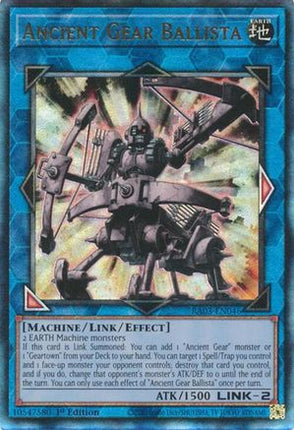 Ancient Gear Ballista  [RA03-EN046] Ultimate Rare 1st Edition