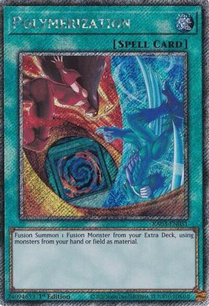 Polymerization (B) (HERO Art) [RA03-EN051] Platinum Secret Rare 1st Edition
