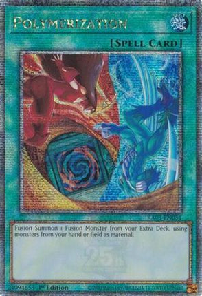 Polymerization (B) (HERO Art) [RA03-EN051] Quarter Century Secret Rare 1st Edition