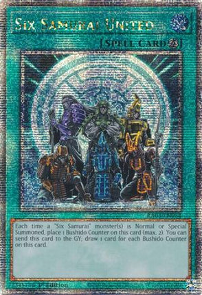 Six Samurai United  [RA03-EN054] Quarter Century Secret Rare 1st Edition