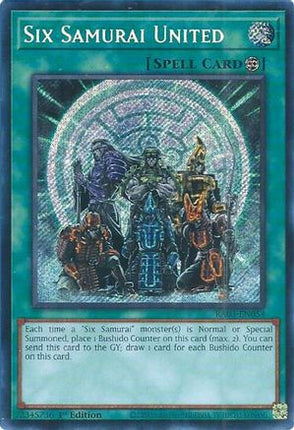 Six Samurai United  [RA03-EN054] Secret Rare 1st Edition