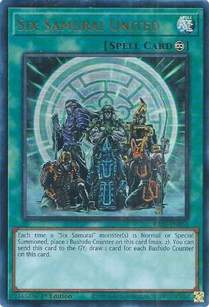 Six Samurai United  [RA03-EN054] Ultra Rare 1st Edition
