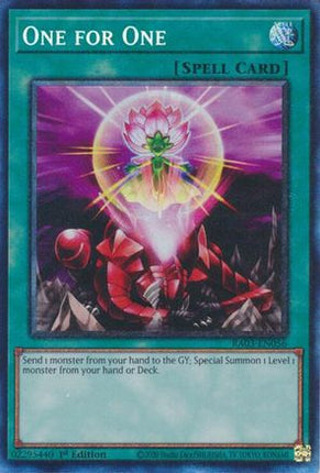 One for One  [RA03-EN056] Collector's Rare 1st Edition