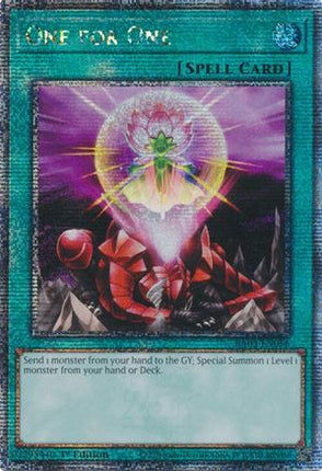 One for One  [RA03-EN056] Quarter Century Secret Rare 1st Edition