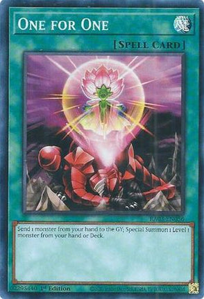 One for One [RA03-EN056] Super Rare 1st Edition