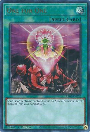 One for One  [RA03-EN056] Ultra Rare 1st Edition