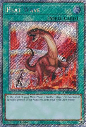 Heat Wave  [RA03-EN058] Platinum Secret Rare 1st Edition