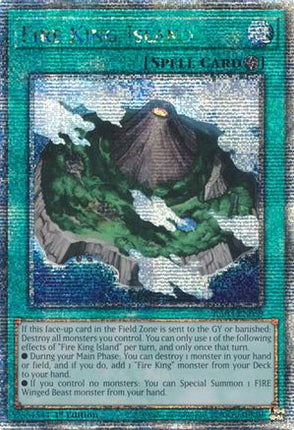 Fire King Island  [RA03-EN059] Quarter Century Secret Rare 1st Edition