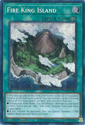 Fire King Island  [RA03-EN059] Secret Rare 1st Edition