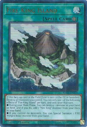 Fire King Island  [RA03-EN059] Ultra Rare 1st Edition