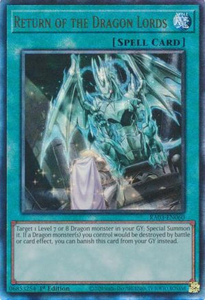 Return of the Dragon Lords  [RA03-EN060] Ultimate Rare 1st Edition
