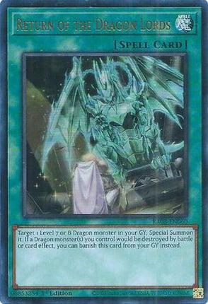 Return of the Dragon Lords (UR) (Ultra Rare) [RA03-EN060] 1st Edition