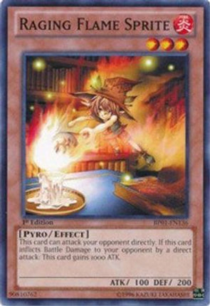 Raging Flame Sprite (Common / Short Print) [BP01-EN136] Unlimited