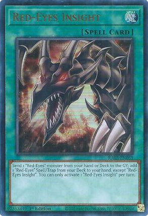 Red-Eyes Insight  [RA03-EN061] Ultra Rare 1st Edition
