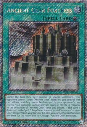 Ancient Gear Fortress  [RA03-EN062] Platinum Secret Rare 1st Edition