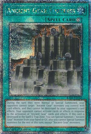 Ancient Gear Fortress (Quarter Century Secret Rare)  [RA03-EN062] 1st Edition