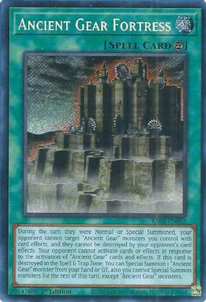 Ancient Gear Fortress  [RA03-EN062] Secret Rare 1st Edition