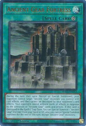 Ancient Gear Fortress  [RA03-EN062] Ultra Rare 1st Edition