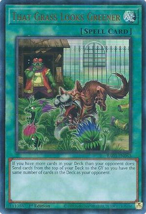 That Grass Looks Greener  [RA03-EN063] Ultra Rare 1st Edition