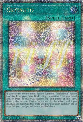Ostinato  [RA03-EN064] Quarter Century Secret Rare 1st Edition