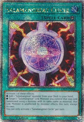 Salamangreat Circle  [RA03-EN066] Quarter Century Secret Rare 1st Edition