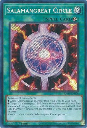 Salamangreat Circle  [RA03-EN066] Secret Rare 1st Edition
